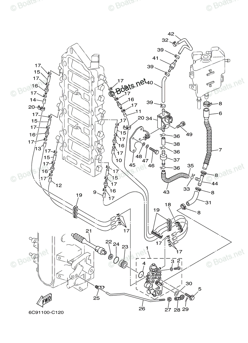 Yamaha Outboard 2007 OEM Parts Diagram for OIL PUMP | Boats.net