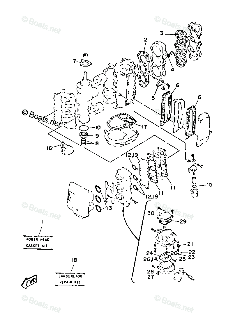 1991 YAMAHA3 HP OUTBOARD SERVICE REPAIR MANUAL visual data 7