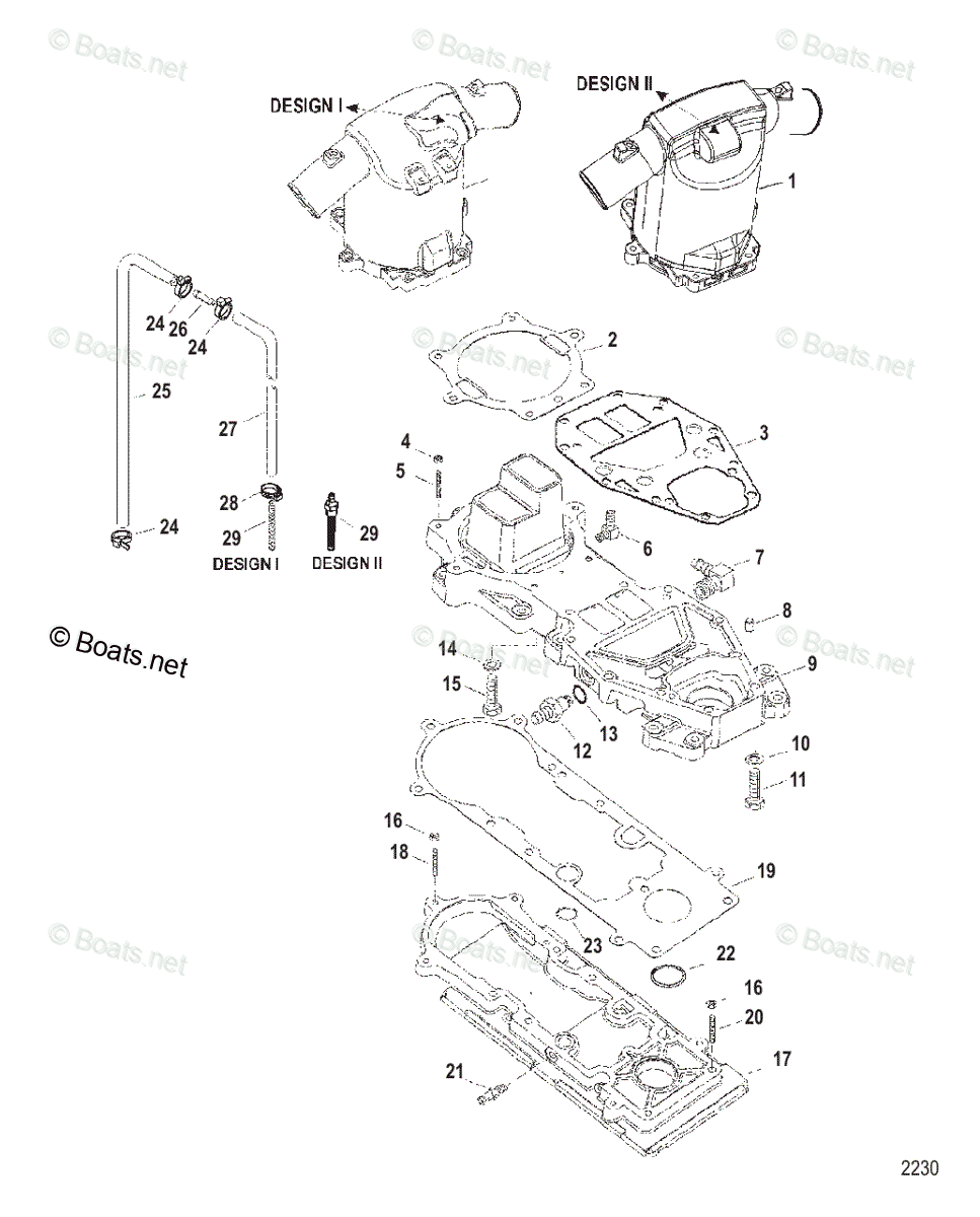 Mercury Sportjet Jet Drive 200HP OEM Parts Diagram for Expansion