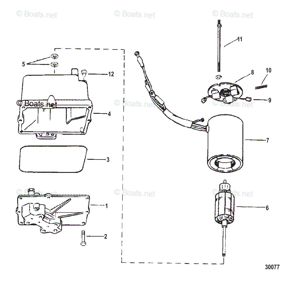 Mercruiser Sterndrive Transoms OEM Parts Diagram for HYDRAULIC PUMP