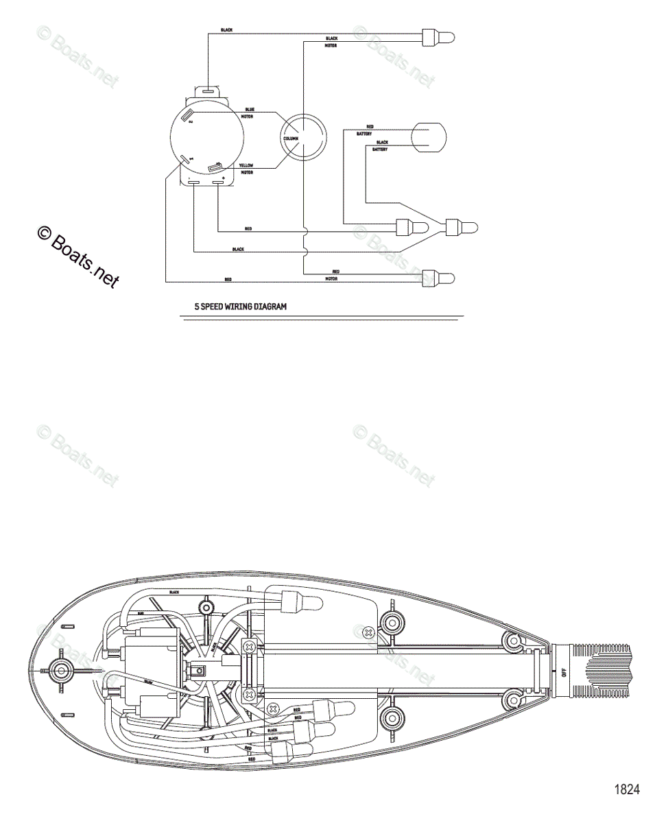 Trolling Motor Fresh Water Series OEM Parts