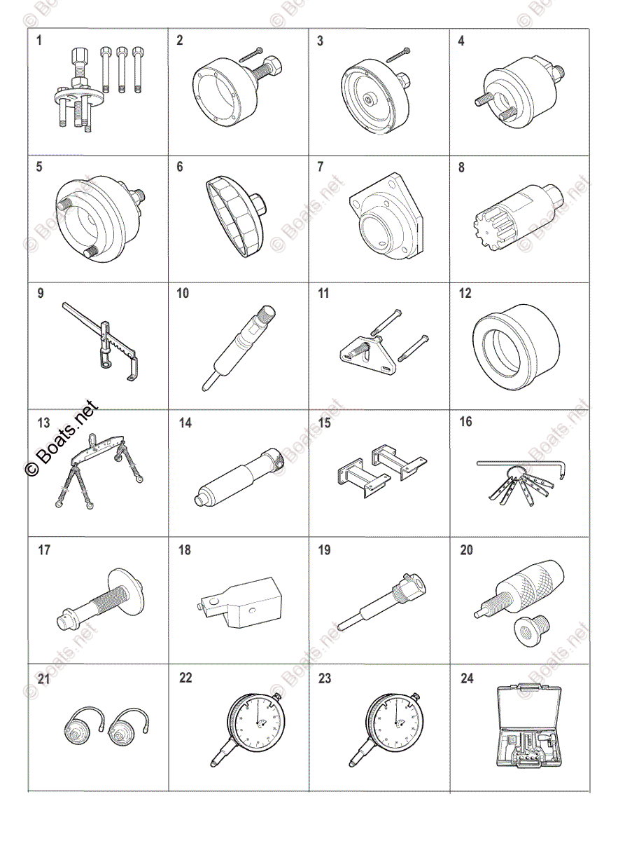 Mercruiser Sterndrive Diesel Engines OEM Parts Diagram for SPECIAL