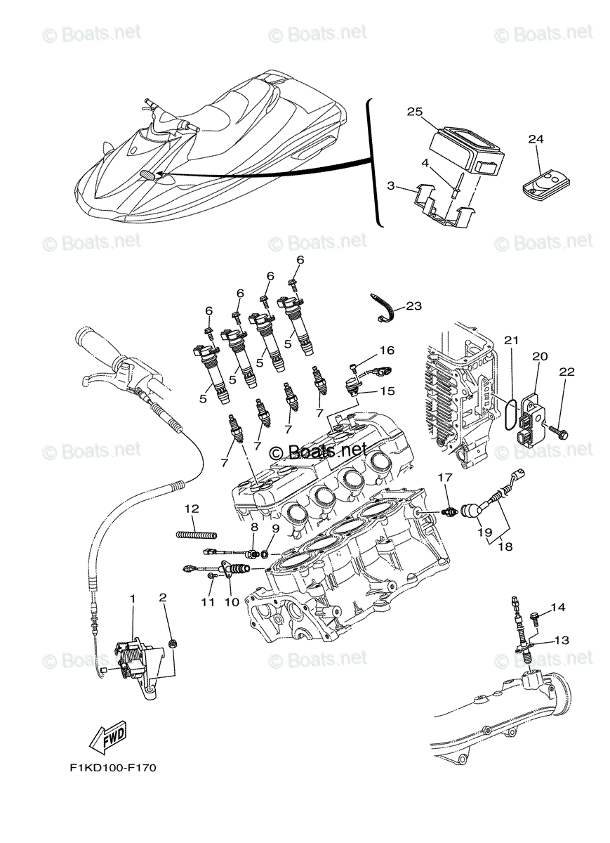 激安/新作 Yamaha Waverunner 2008 OEM Parts Diagram for ELECTRICAL (2 水上オートバイ用