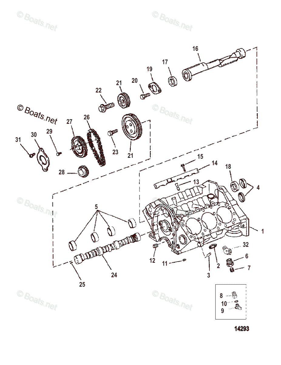 Mercruiser Sterndrive Gas Engines OEM Parts Diagram for ...
