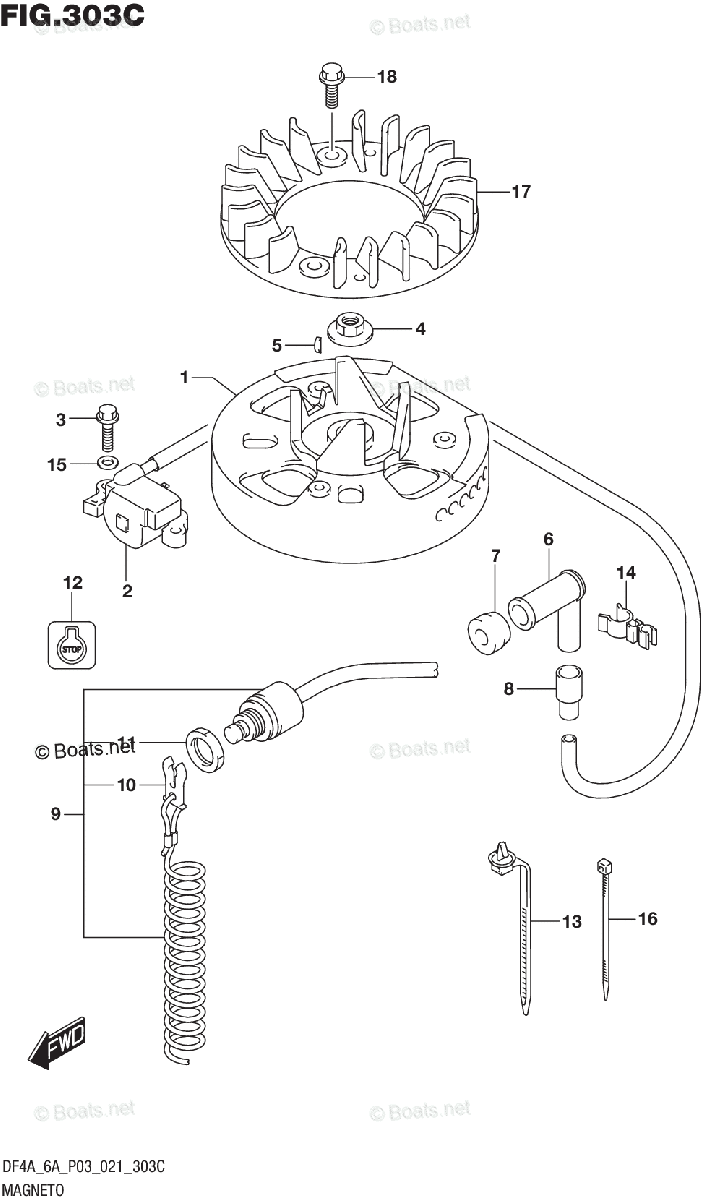 Suzuki Outboard 2021 OEM Parts Diagram for (DF6A)