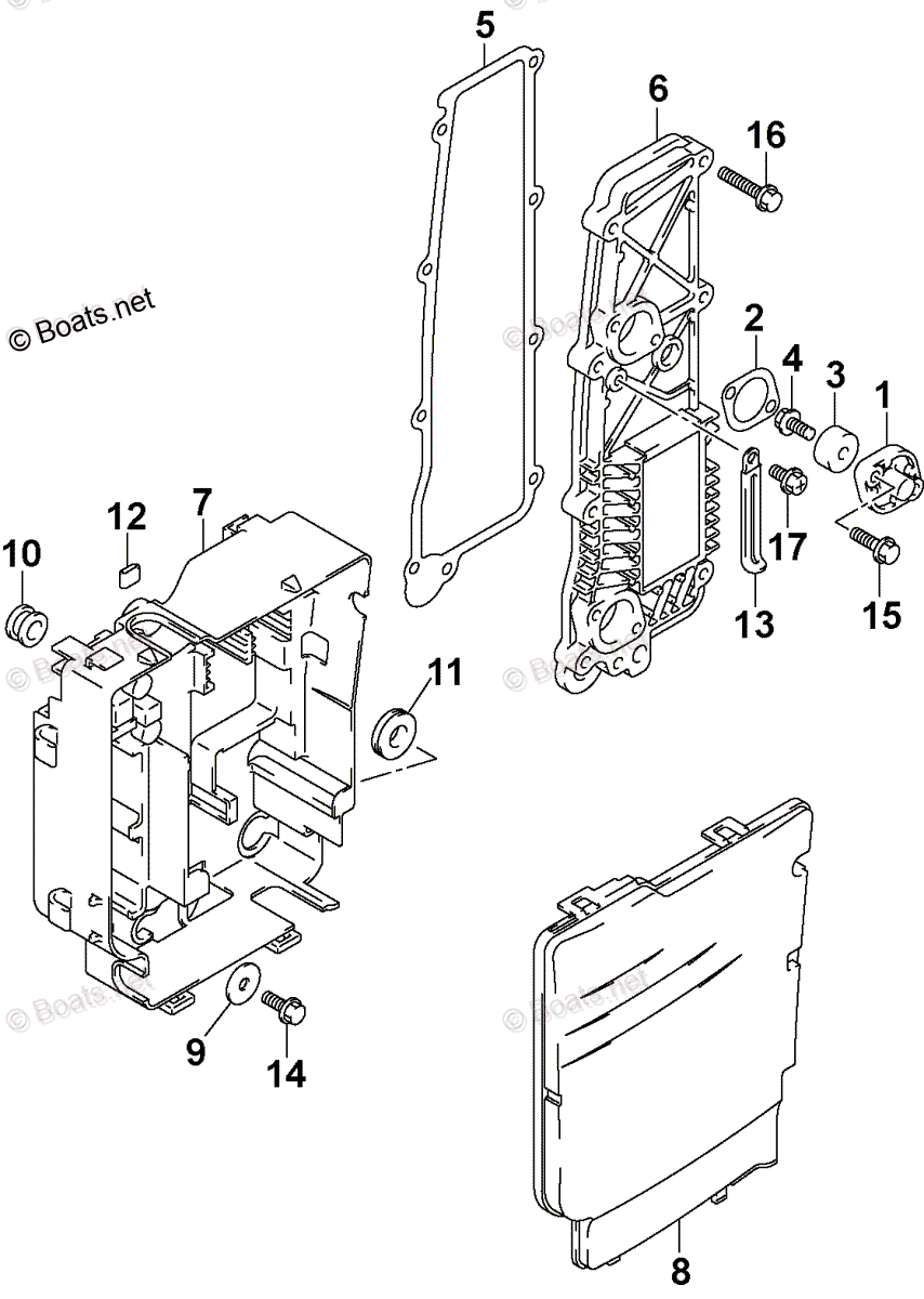 Johnson Outboard 2005 OEM Parts Diagram for RECTIFIER