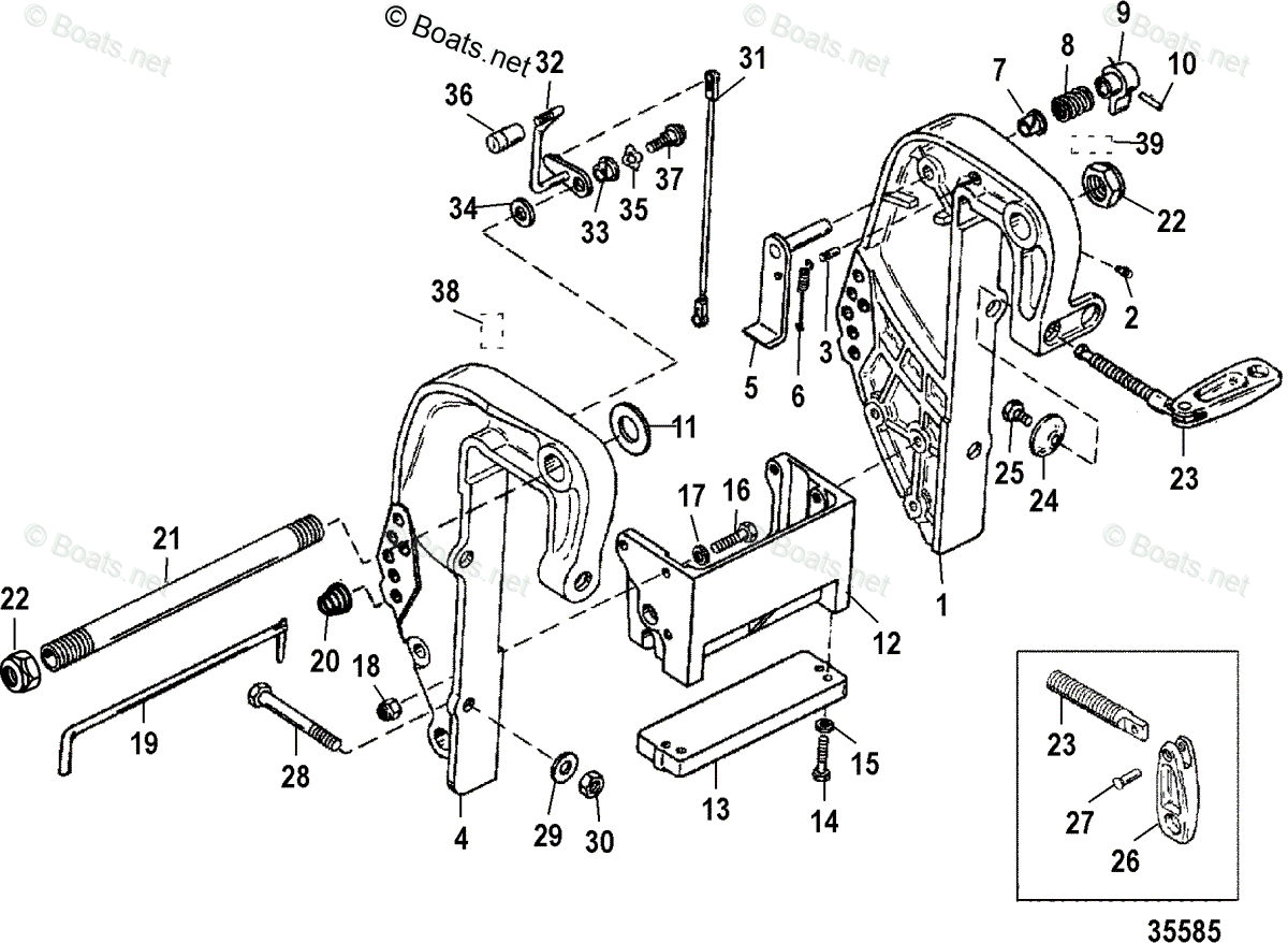 Mercury Outboard Parts by Year (Mercury, Mariner, Mark, Force, Chrysler
