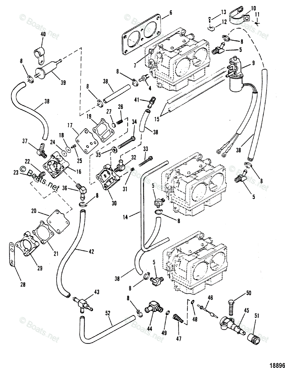 Mariner Outboard 1980 OEM Parts Diagram for Fuel Pump(Design III ...