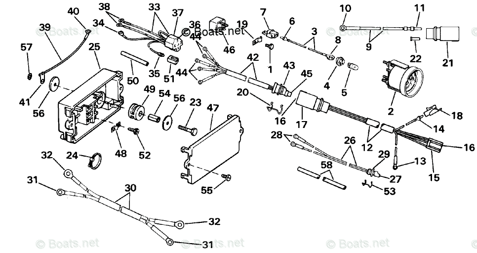 Johnson Outboard 90HP OEM Parts Diagram for Power Trim/Tilt Electrical