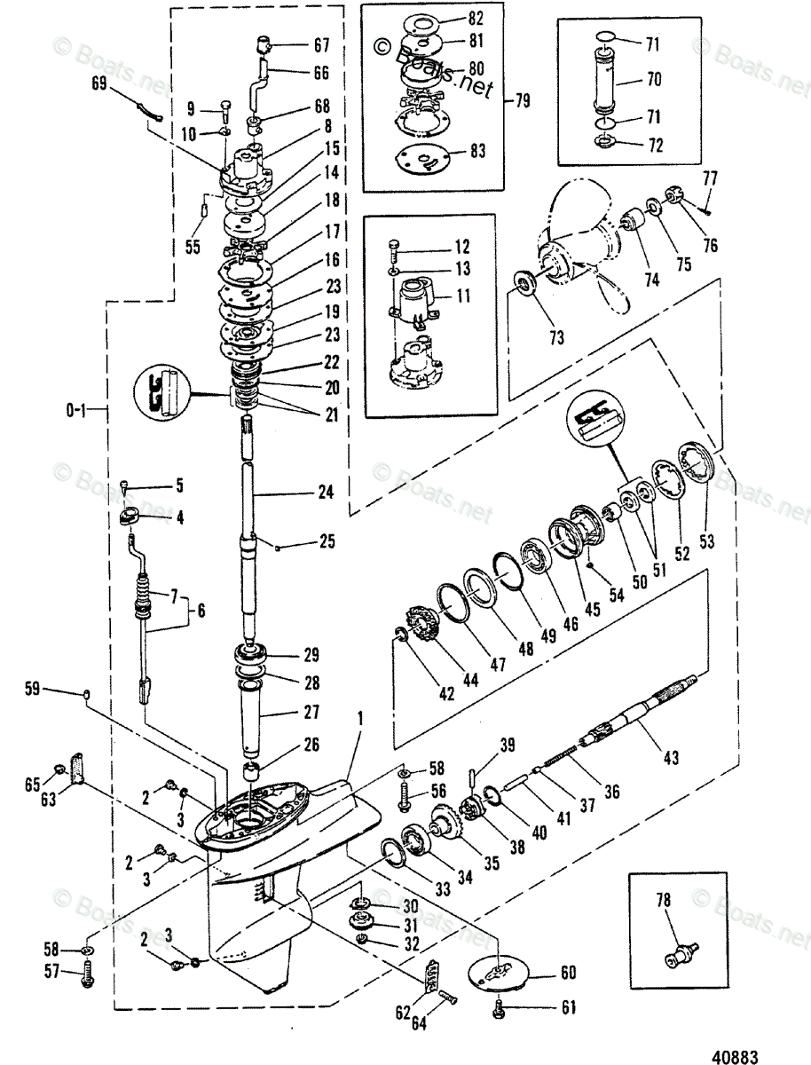 Mercury Outboard Parts by Year (Mercury, Mariner, Mark, Force, Chrysler