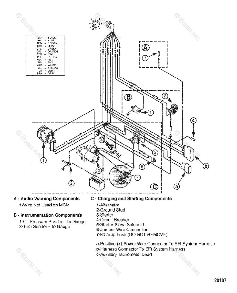 Mercury MerCruiser Sterndrive Parts by Size & Serial Engines - Gas OEM