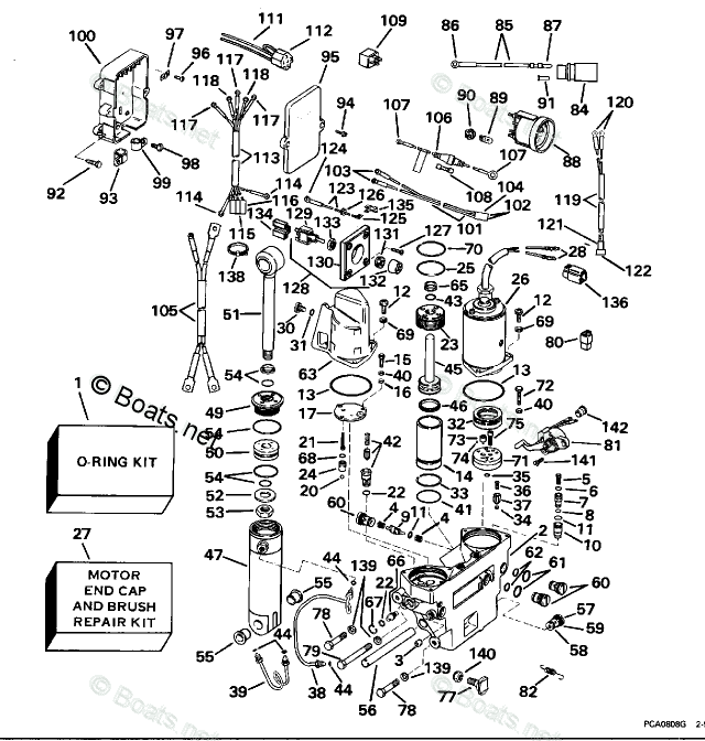 Johnson Rigging Parts & Accessories 1995 OEM Parts Diagram for Power