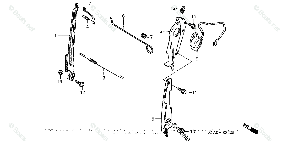 Honda Small Engine Parts GC190 OEM Parts Diagram for Control 3 | Boats.net