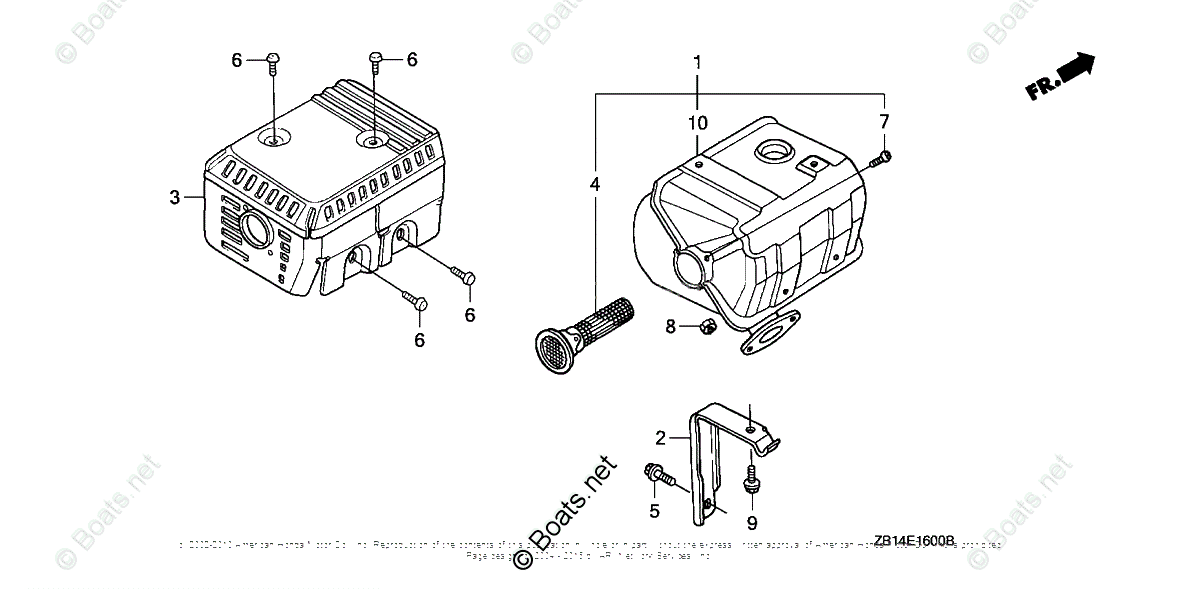 Honda Generators EG1400X A VIN GX1101000001 TO GX1102454428 OEM