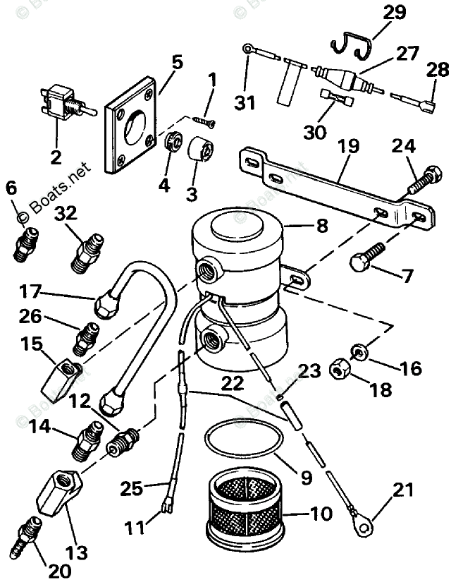 Johnson Outboard Water Pump Diagram