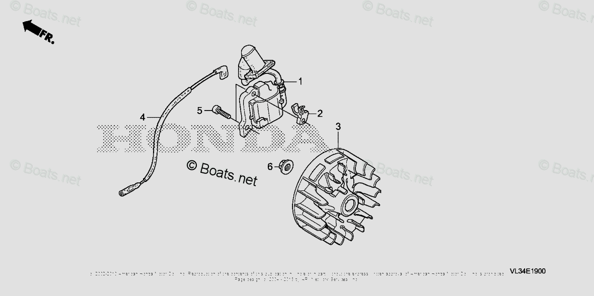 Honda Trimmer & Brush Cutters HHT35S LTAT VIN HAGA1000001 OEM Parts