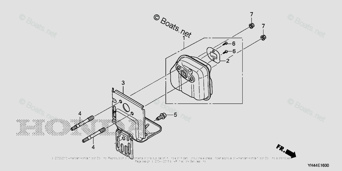 Honda Water Pumps Wx10t A Vin Wagt 1000001 Oem Parts Diagram For Muffler Wx10t