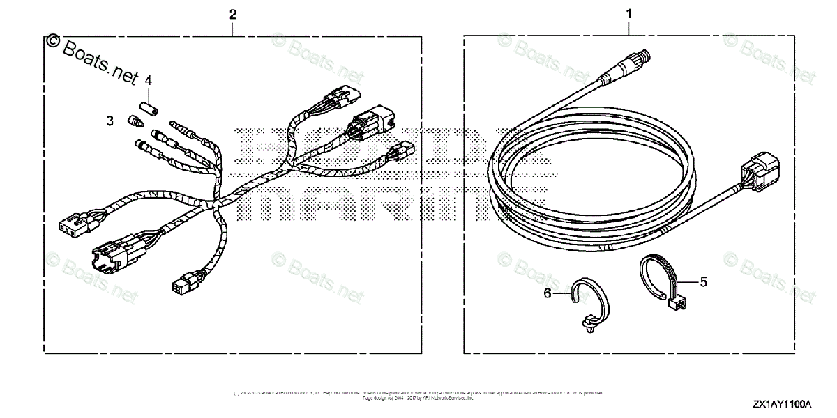 Honda Outboard Parts by Year 2007 And Later OEM Parts Diagram for