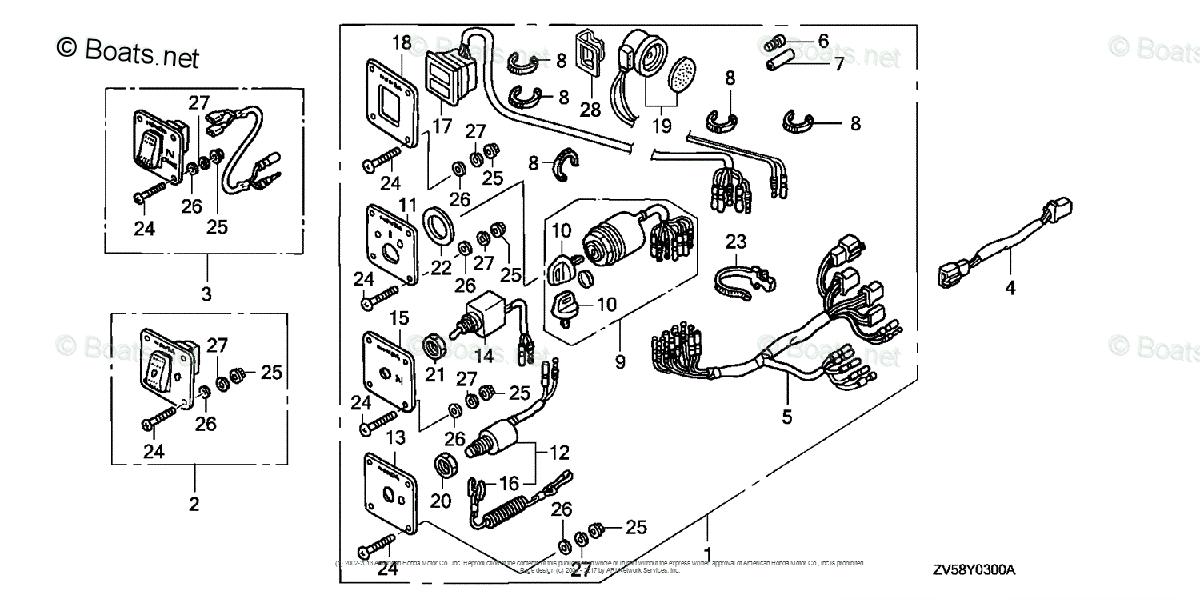 Honda Outboard Parts by HP & Serial Range 50HP OEM Parts Diagram for