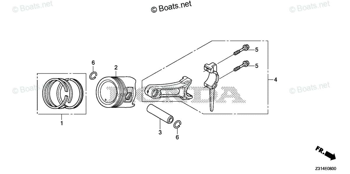Honda Generators EG5000CL AT1/A VIN# EBEC-1500001 OEM Parts Diagram for ...