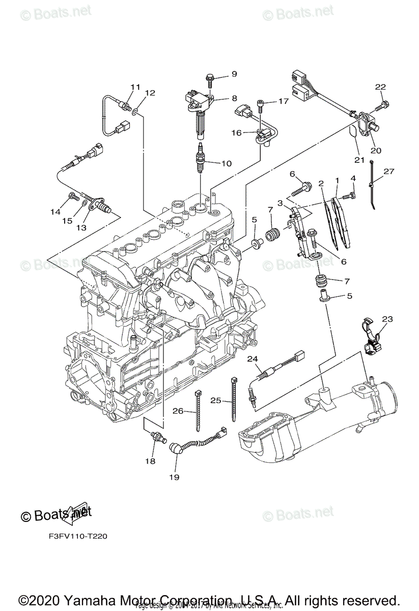 Yamaha Boats 2018 OEM Parts Diagram for ELECTRICAL (2