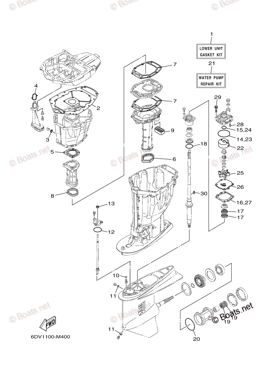 Yamaha Outboard 2016 Oem Parts Diagram For Repair Kit 2 