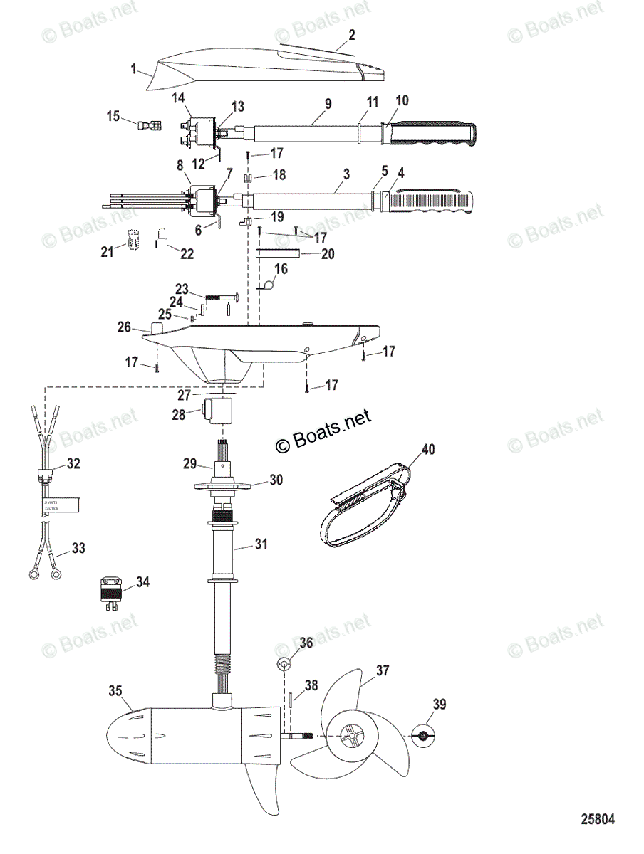 Trolling Motor Fresh Water Series OEM Parts