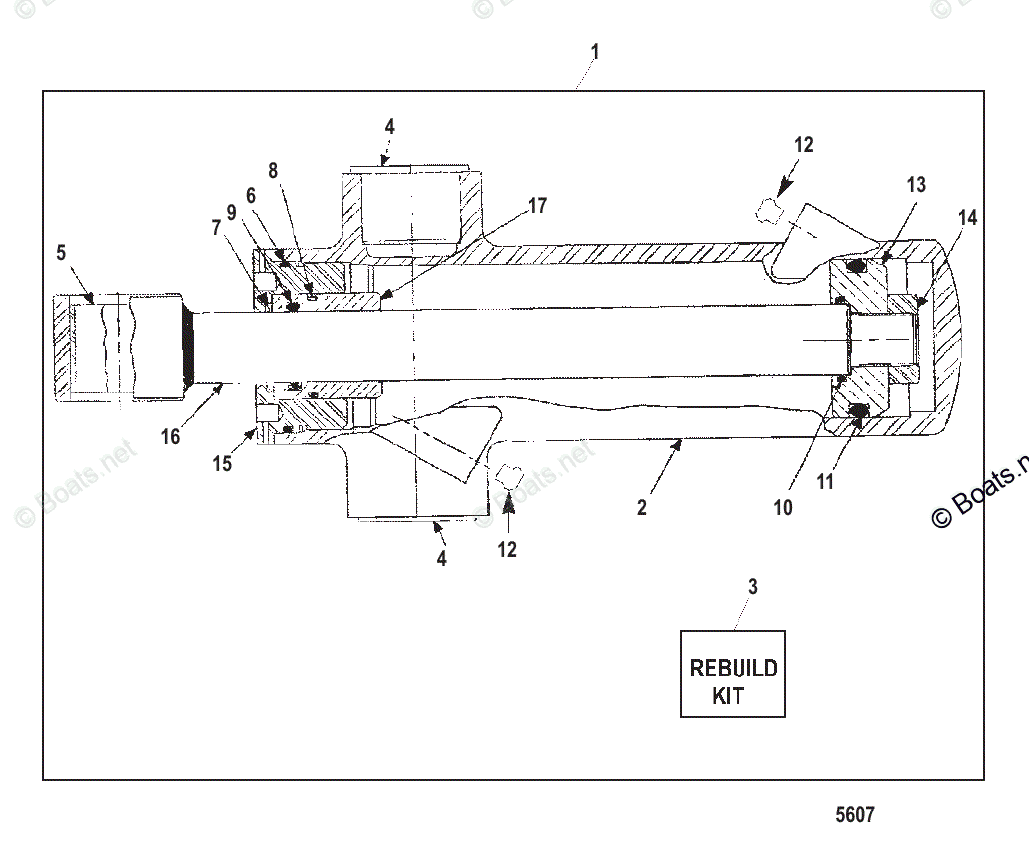 mari53ページ Mercruiser Sterndrive Outdrives OEM Parts Diagram for Trim