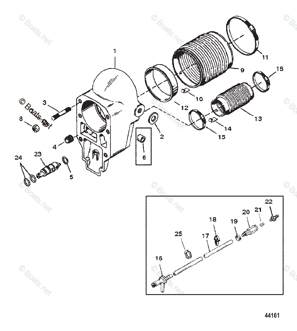 Mercruiser Sterndrive Outdrives OEM Parts Diagram for Bell Housing