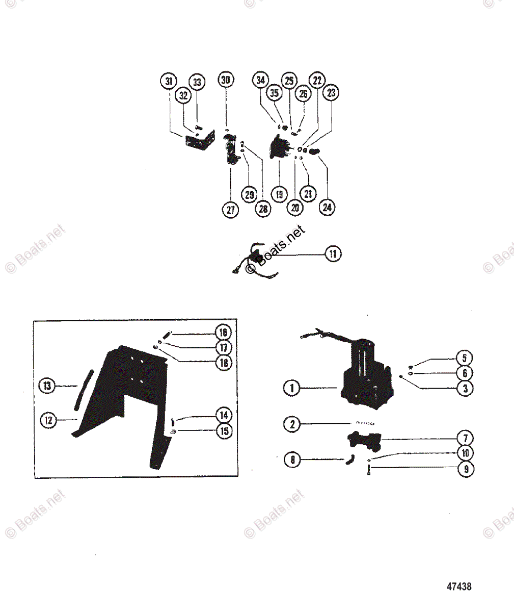 Mercruiser Sterndrive Outdrives OEM Parts Diagram For HYDRAULIC PUMP ...