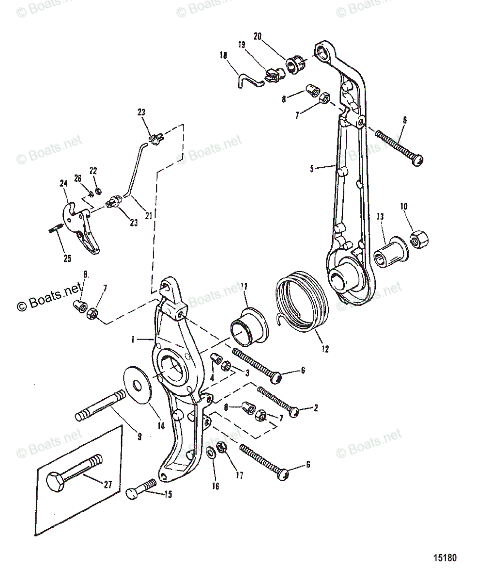 Mercury Outboard 100HP OEM Parts Diagram for Throttle And Linkage ...