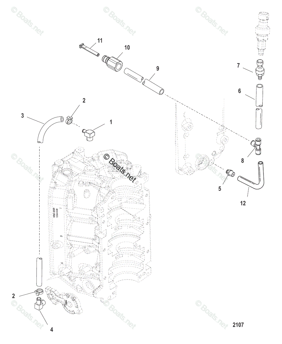 Mercury Outboard 150HP OEM Parts Diagram For Water Hoses Boats Net   OTM3MDg0OA E1d61004 