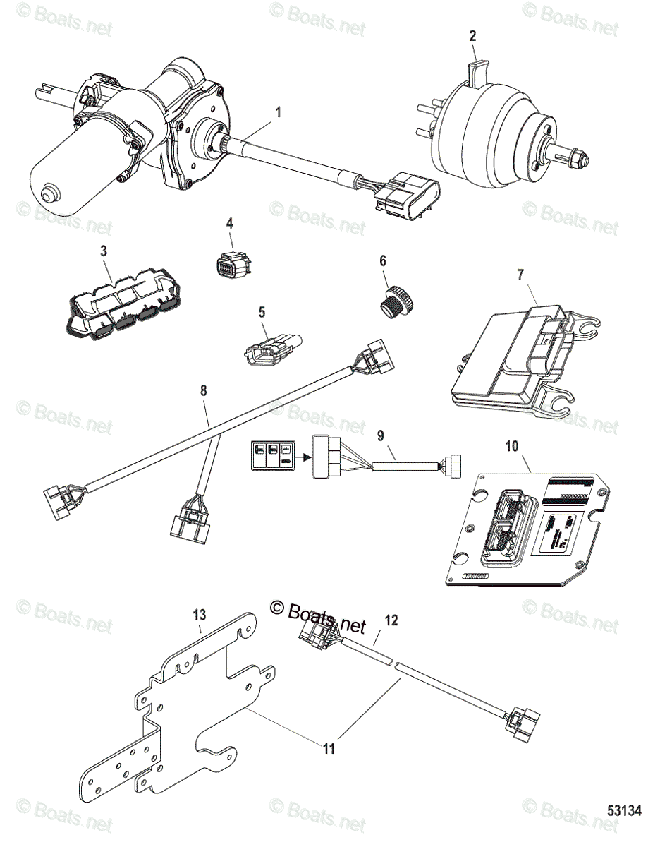 Mercury Rigging Parts & Accessories Joystick Piloting Systems OEM Parts ...