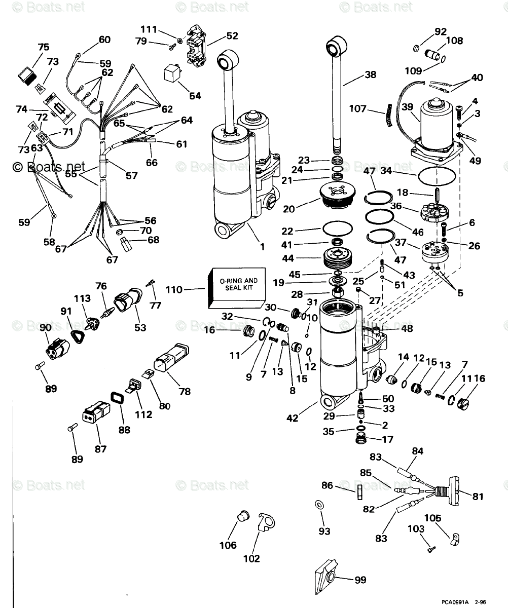 Johnson Rigging Parts & Accessories 1998 OEM Parts Diagram for Power ...