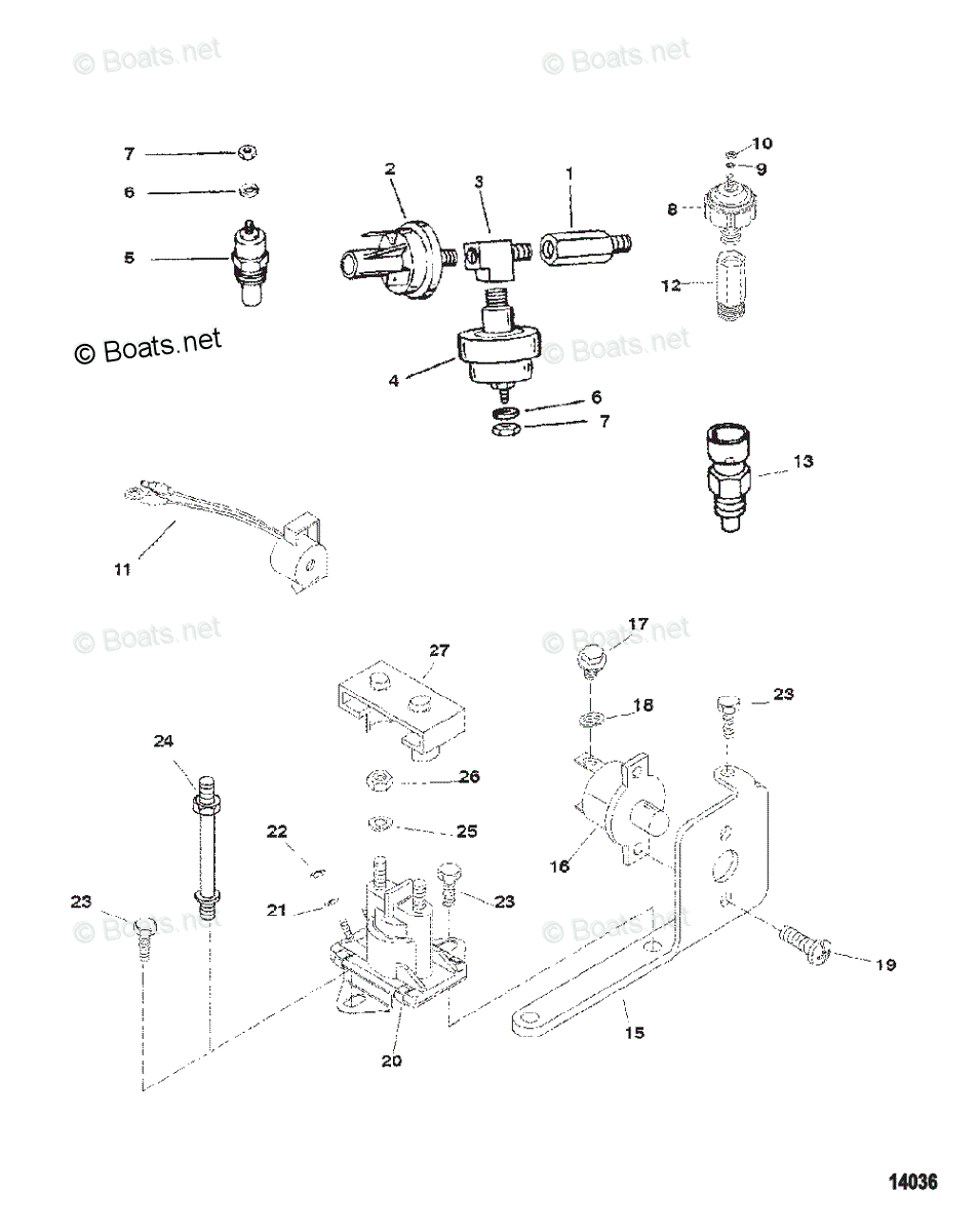 Mercury MerCruiser Sterndrive Parts by Size & Serial Engines - Gas OEM