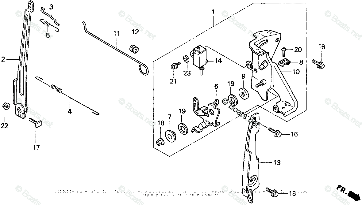 Honda Small Engine Parts GC160 OEM Parts Diagram for Control 2 | Boats.net