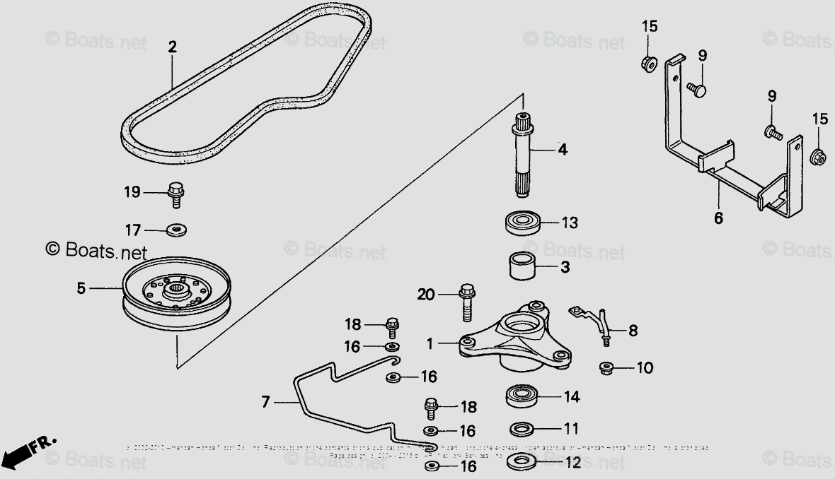 Honda Riding Lawn Mowers H1011 SA VIN# MZAW-6000001 OEM Parts Diagram ...