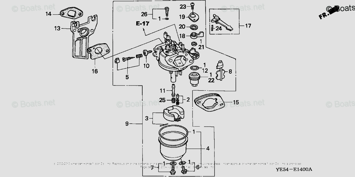 Honda Water Pumps Wp20x Acf6 Vin Wzbe 1000001 To Wzbe 1399999 Oem Parts Diagram For Carburetor
