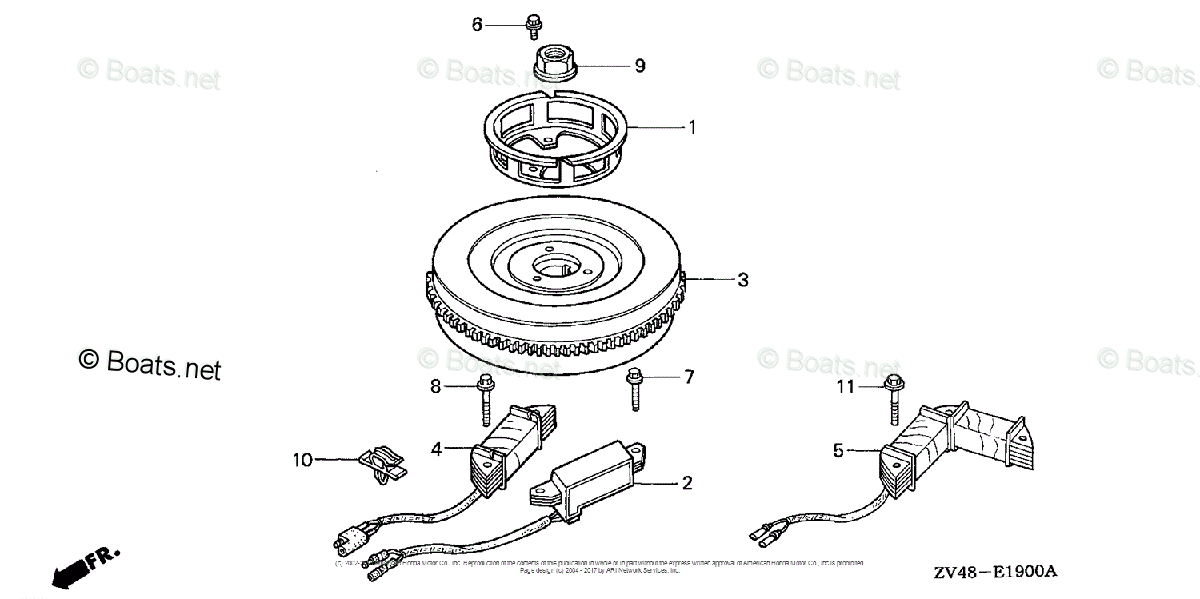Honda Outboard 2000 OEM Parts Diagram for Flywheel | Boats.net