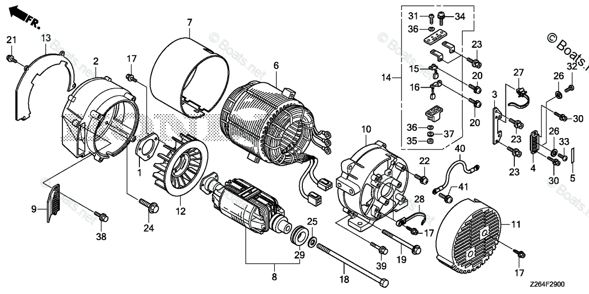 Honda Generators EB10000 AH1/A VIN EBVC1500001 OEM Parts Diagram for
