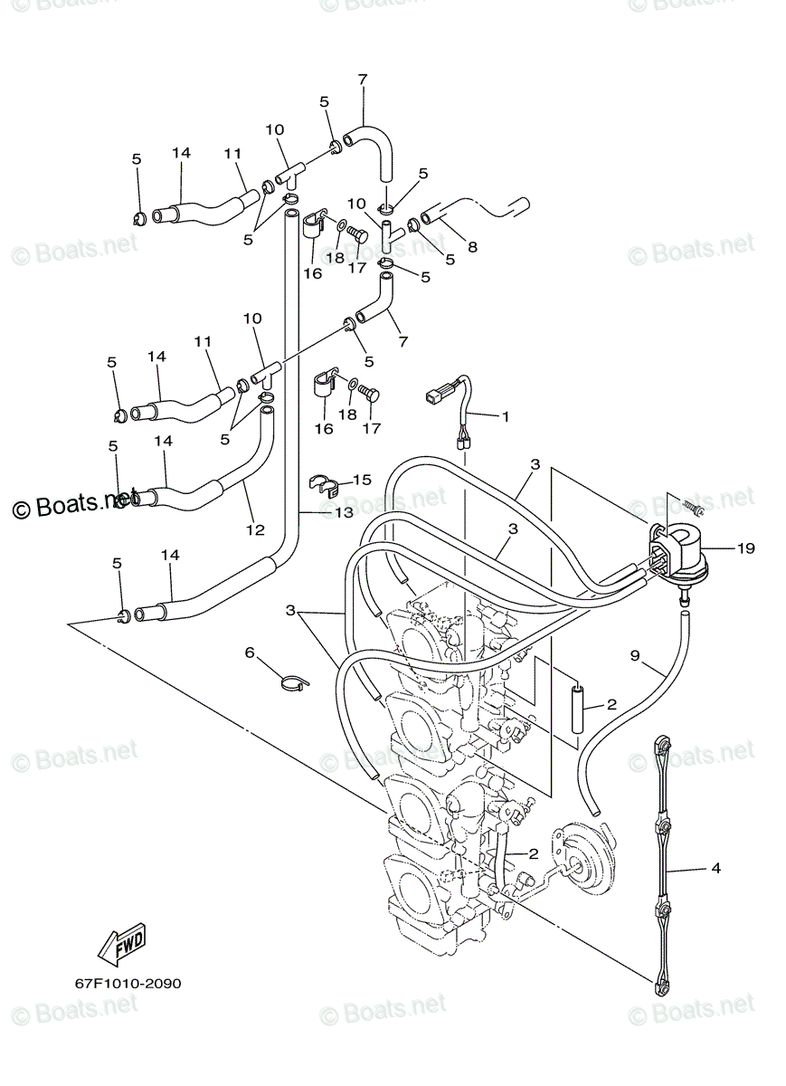 Yamaha Outboard 2004 OEM Parts Diagram for CARBURETOR 3 | Boats.net