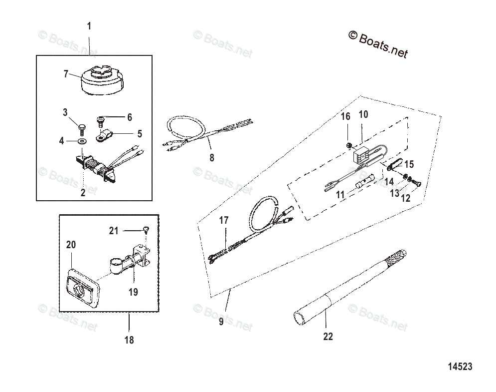 Mercury Outboard 4HP OEM Parts Diagram for Accessory Parts | Boats.net