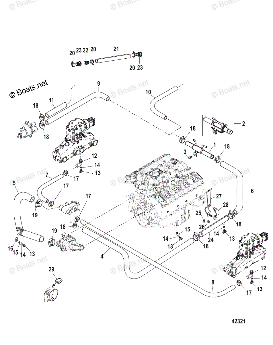 Mercruiser Re-manufactured Engines 5.8L 357 CID 4V Alpha