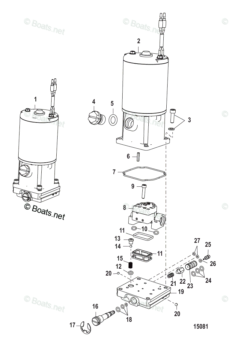 Mercury Sportjet Rigging Parts & Accessories Trim - Tilt - Lift Systems ...