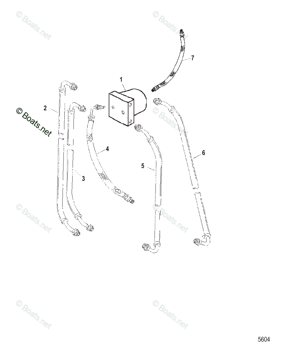 Mercruiser Sterndrive Outdrives OEM Parts Diagram for Connector Block