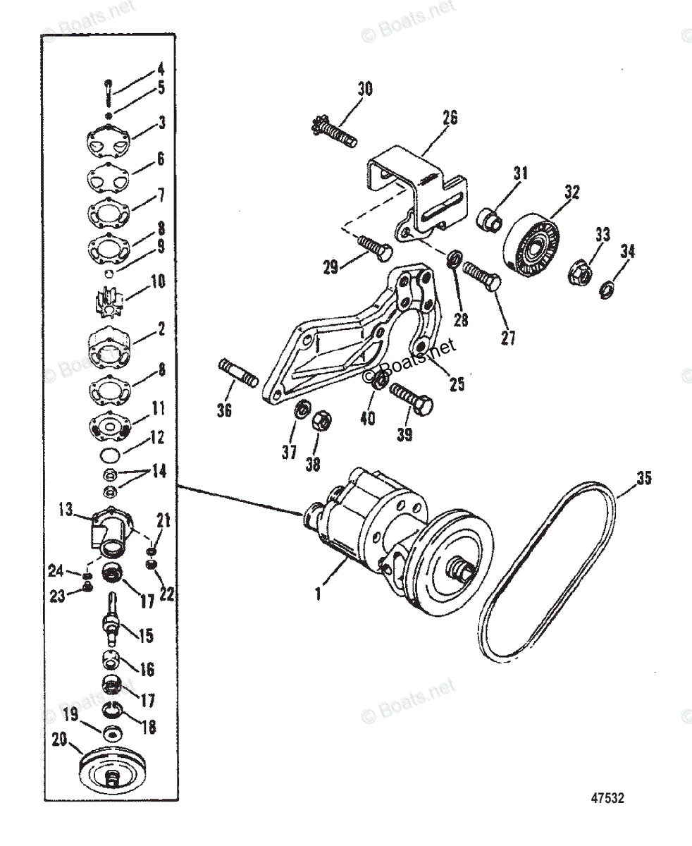 Mercruiser Sea Water Pump Diagram