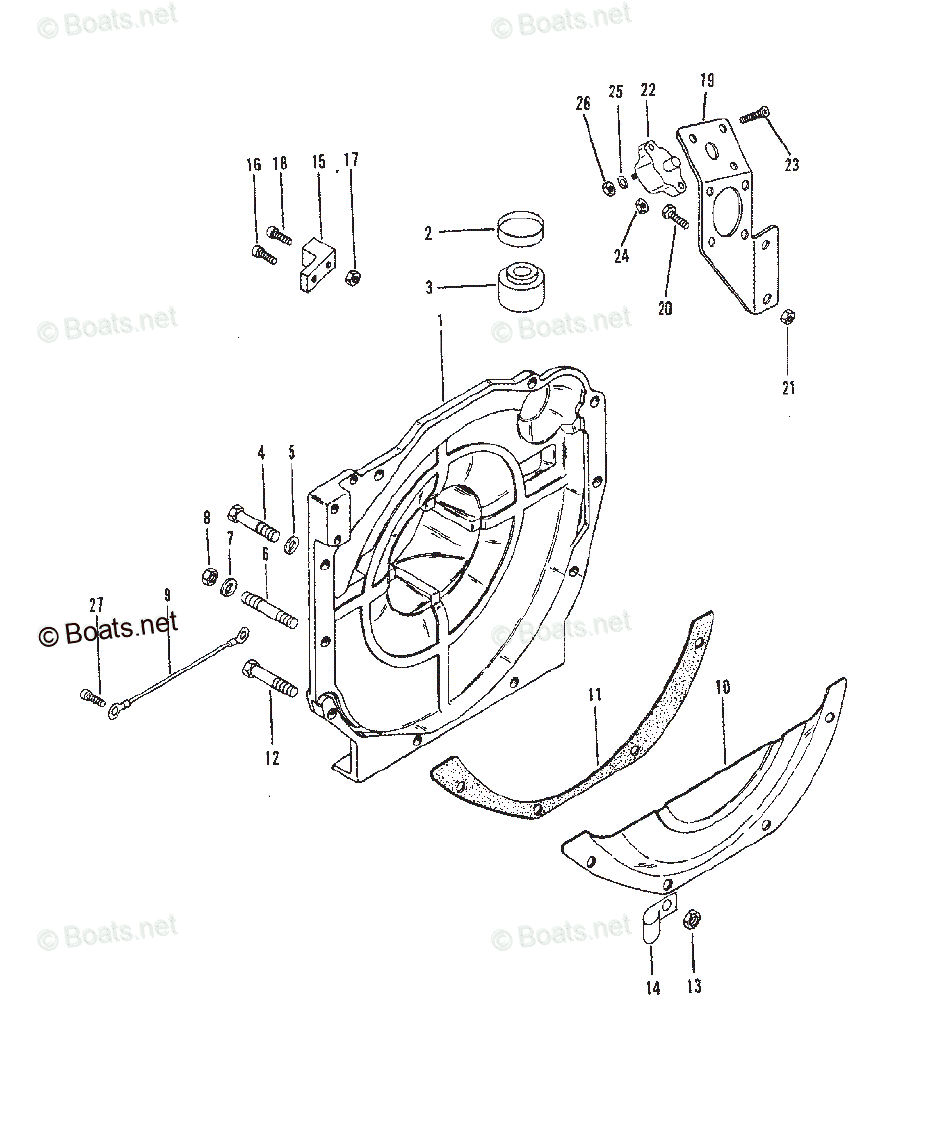 Mercruiser Sterndrive Gas Engines OEM Parts Diagram For Flywheel ...