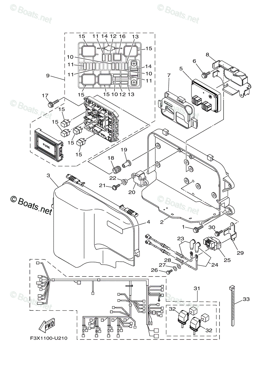 Yamaha Waverunner 2019 OEM Parts Diagram for ELECTRICAL (1