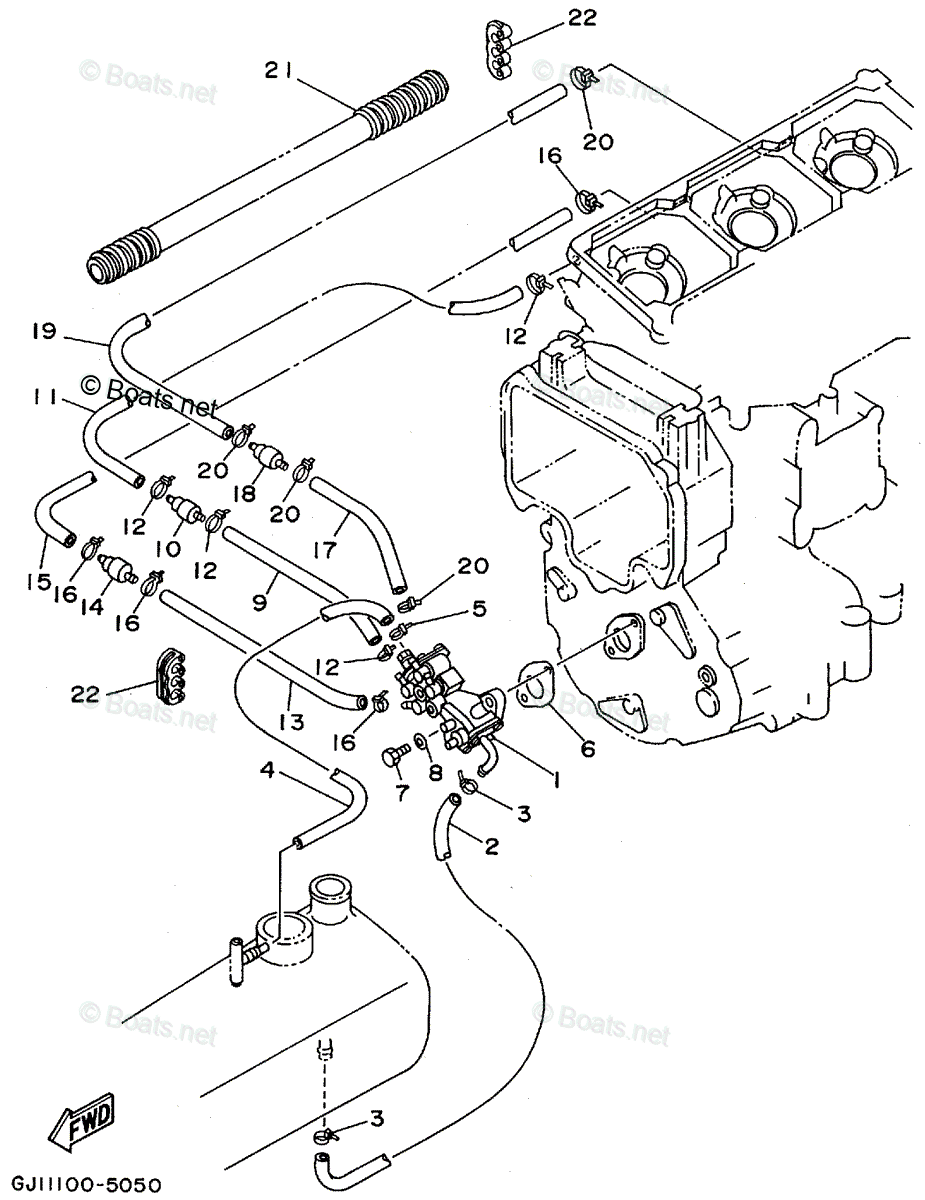Yamaha Waverunner 1995 OEM Parts Diagram for OIL PUMP