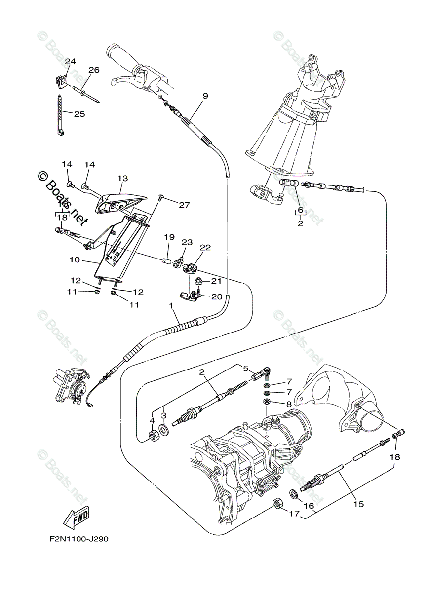 VXR'11 OEM (ELECTRICAL-2) CABLE, THROTTLE 1 Used [Y7767-28